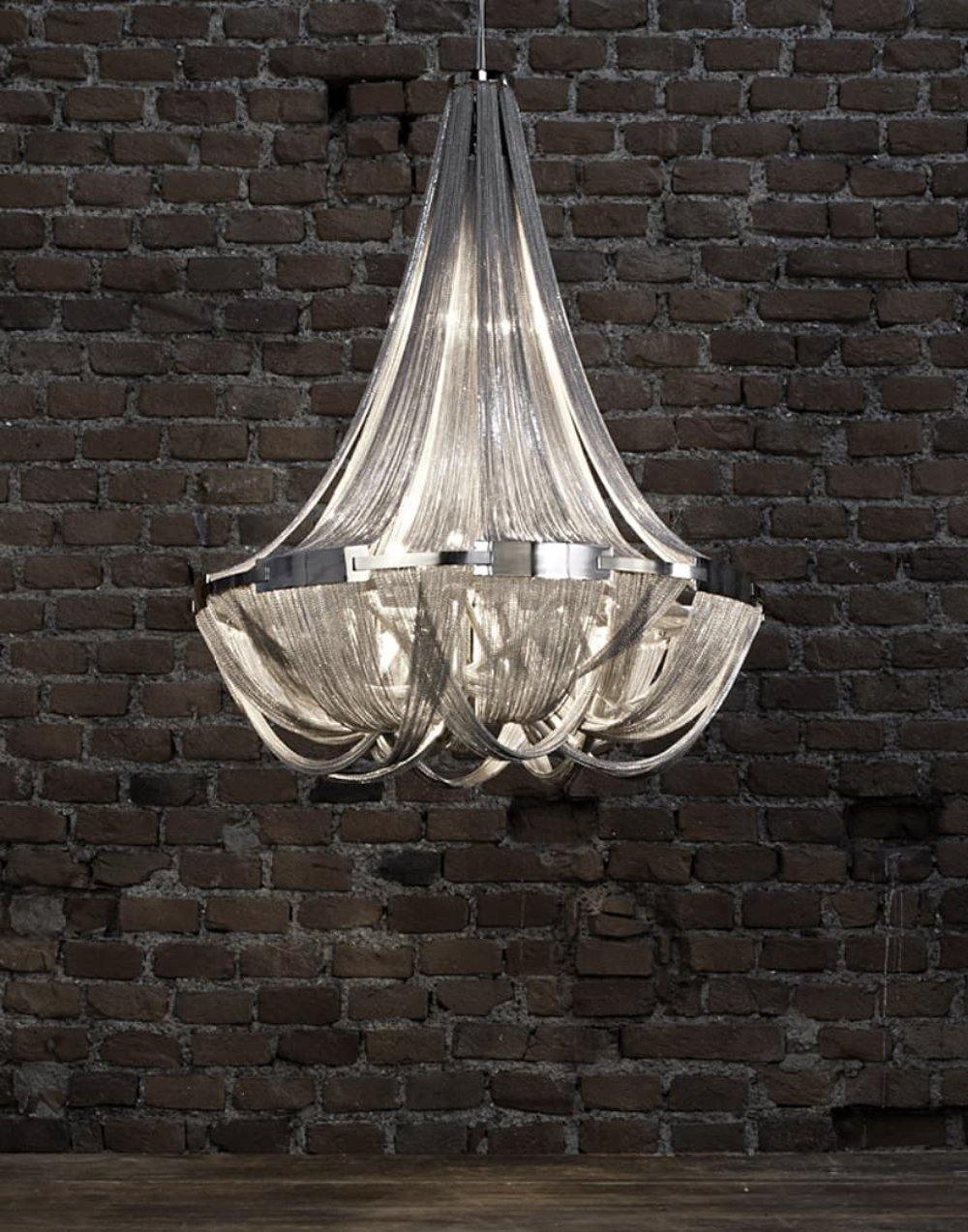 Tassel Aluminum Chain Chandelier - Cueteks