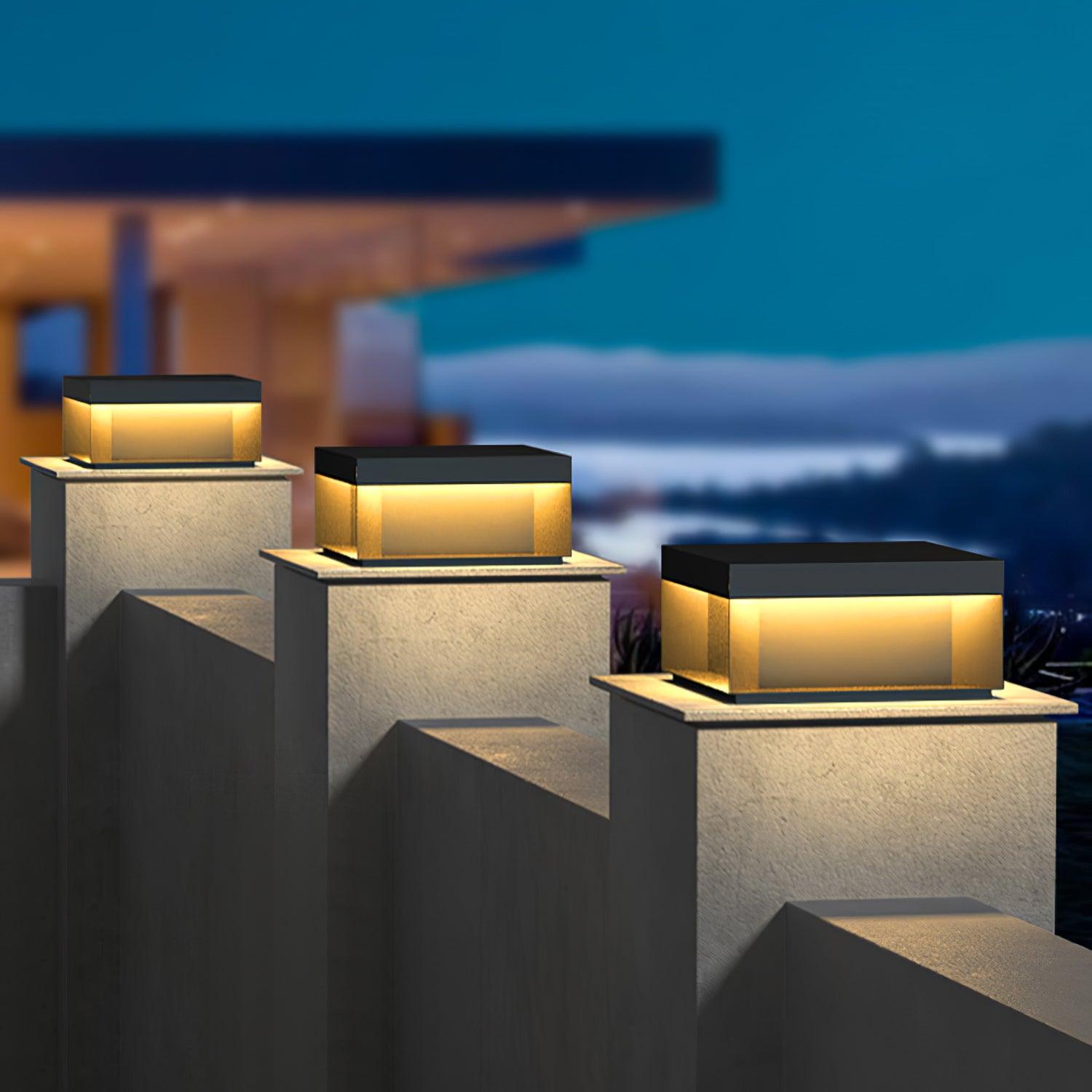 Black Box Outdoor Post Light - Cueteks