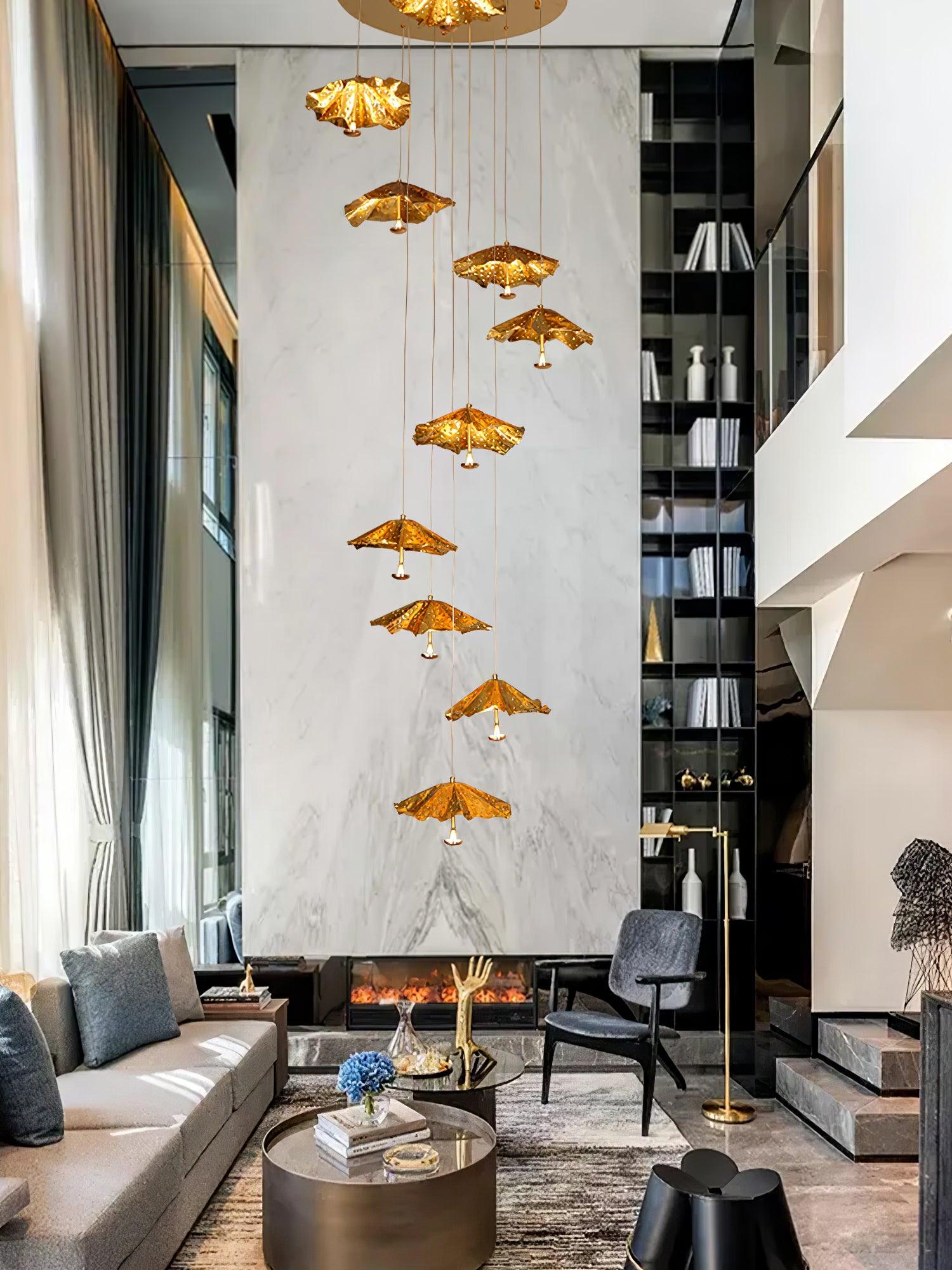 Livra Leaf Chandelier - Cueteks