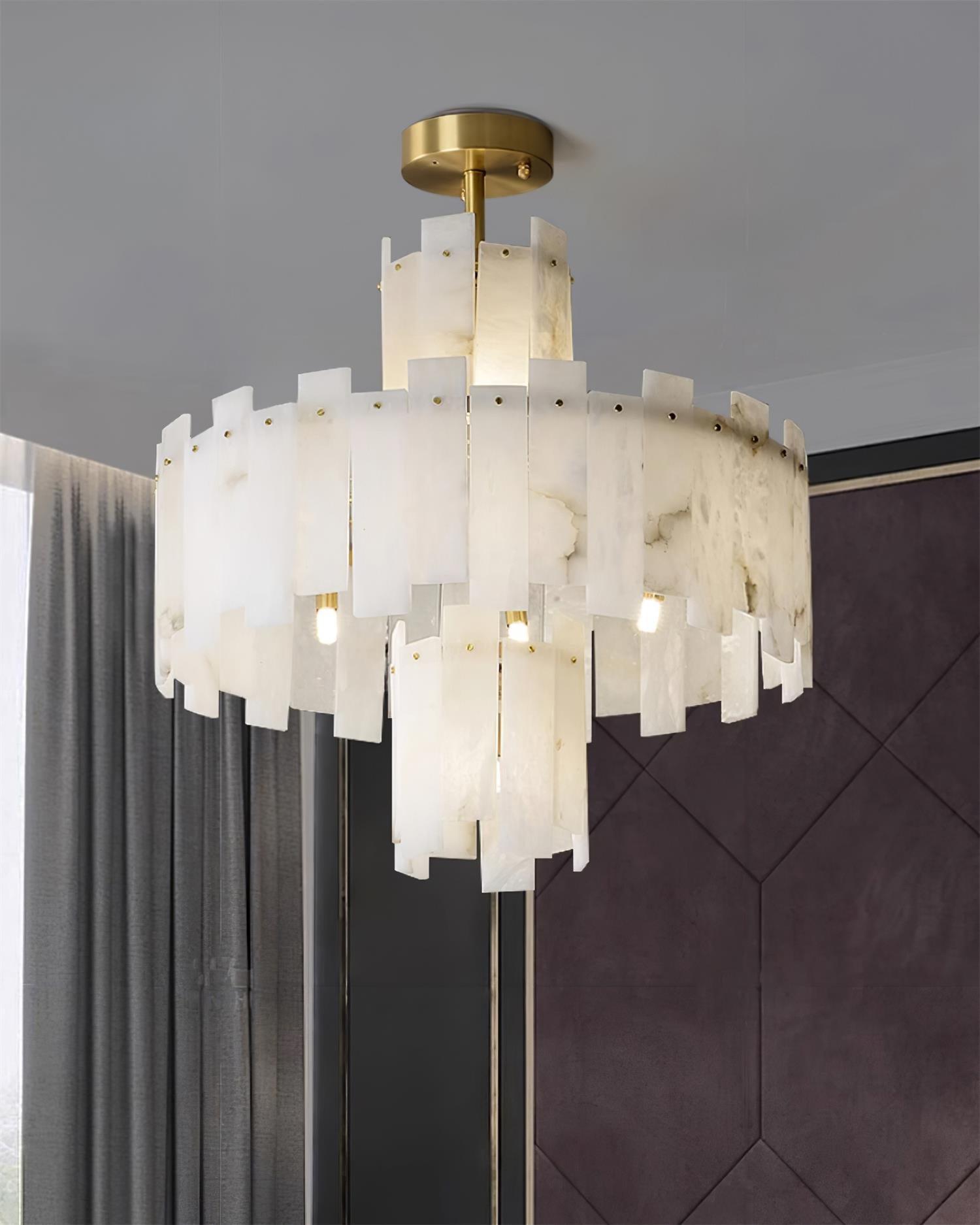 Regina Alabaster Chandelier - Cueteks