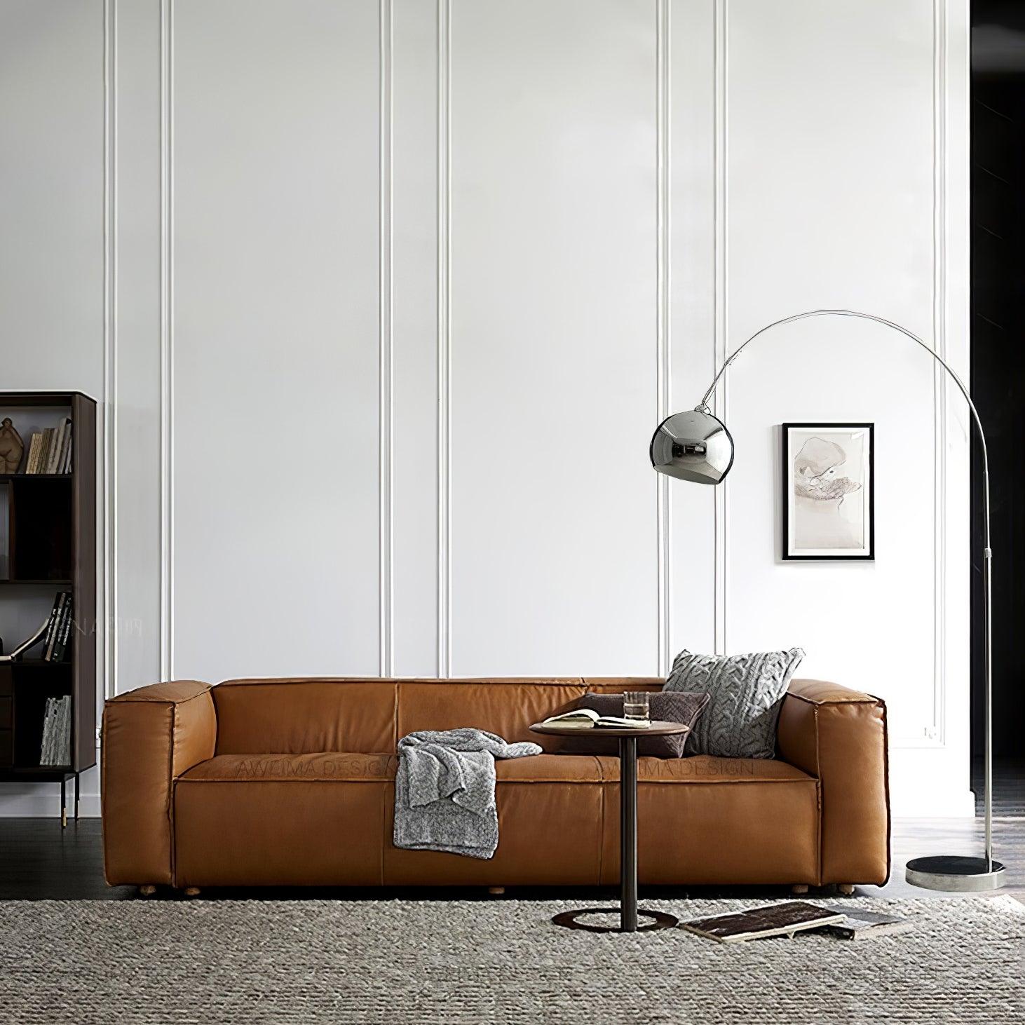 Angler floor lamp