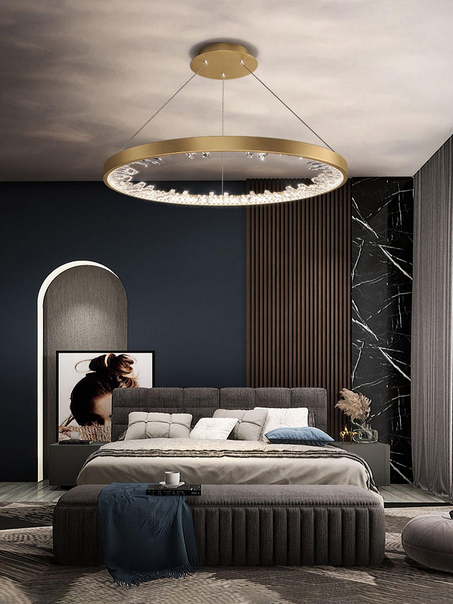 Luxury Circle Crystal Chandelier - Cueteks