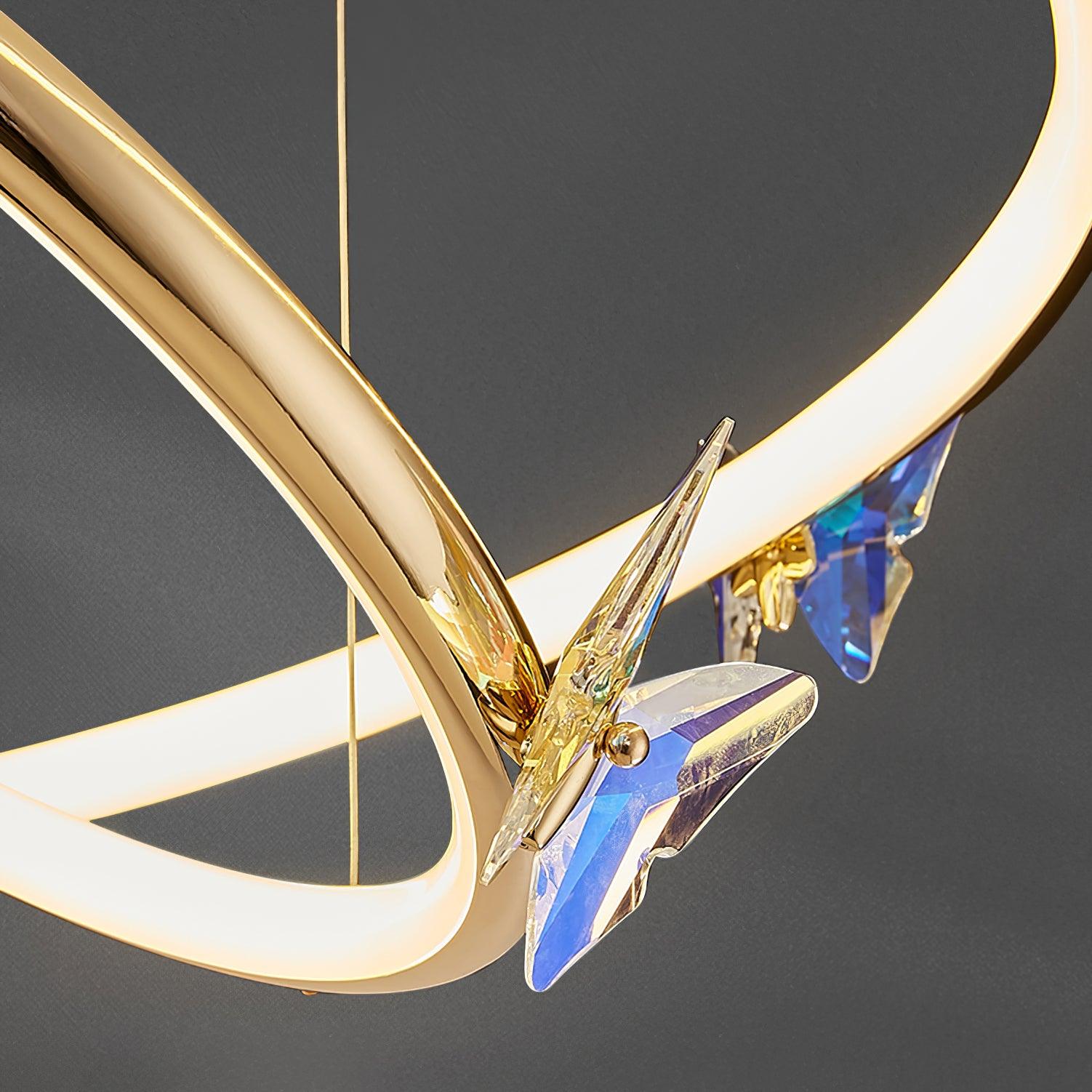 Blue Butterfly Chandelier - Cueteks