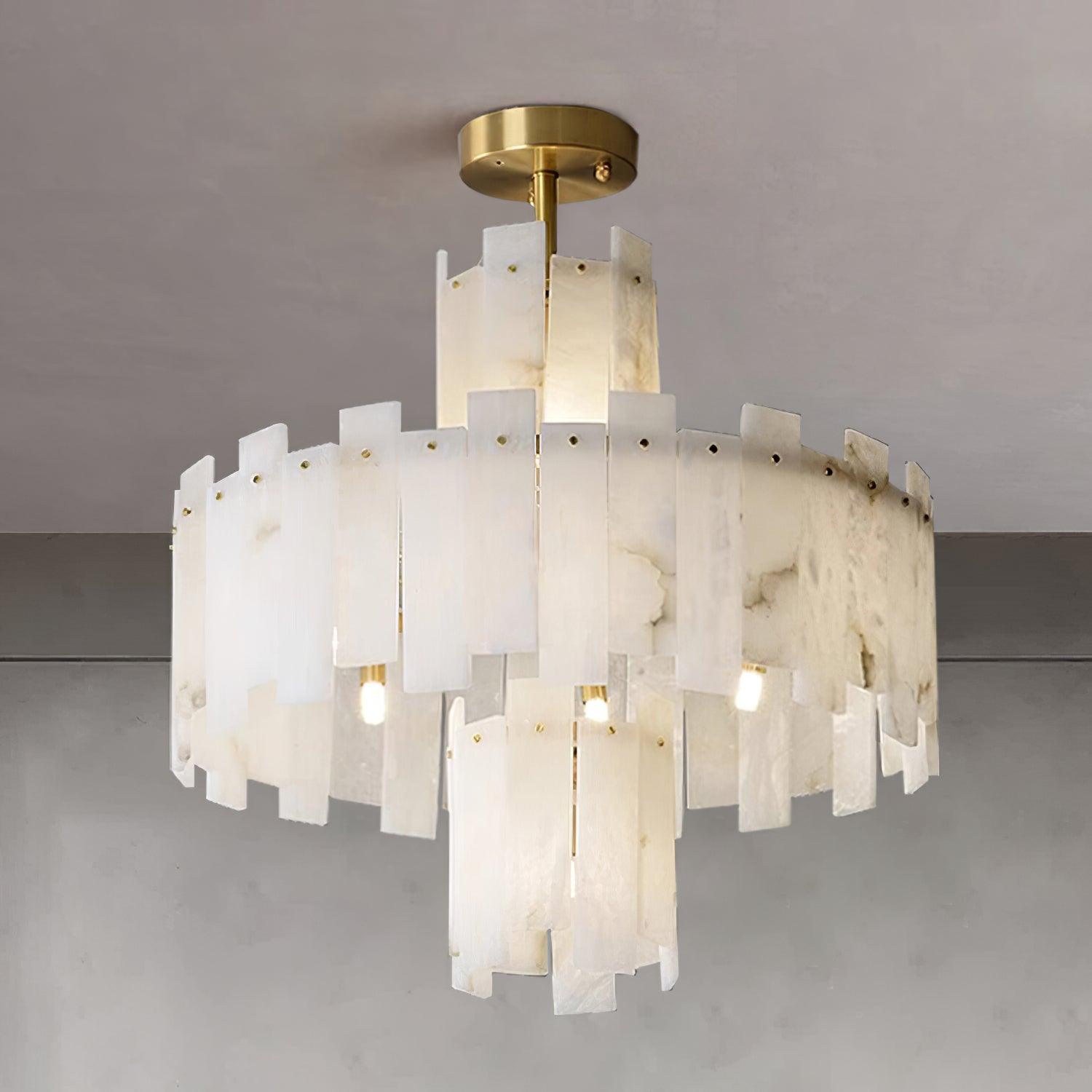 Regina Alabaster Chandelier - Cueteks