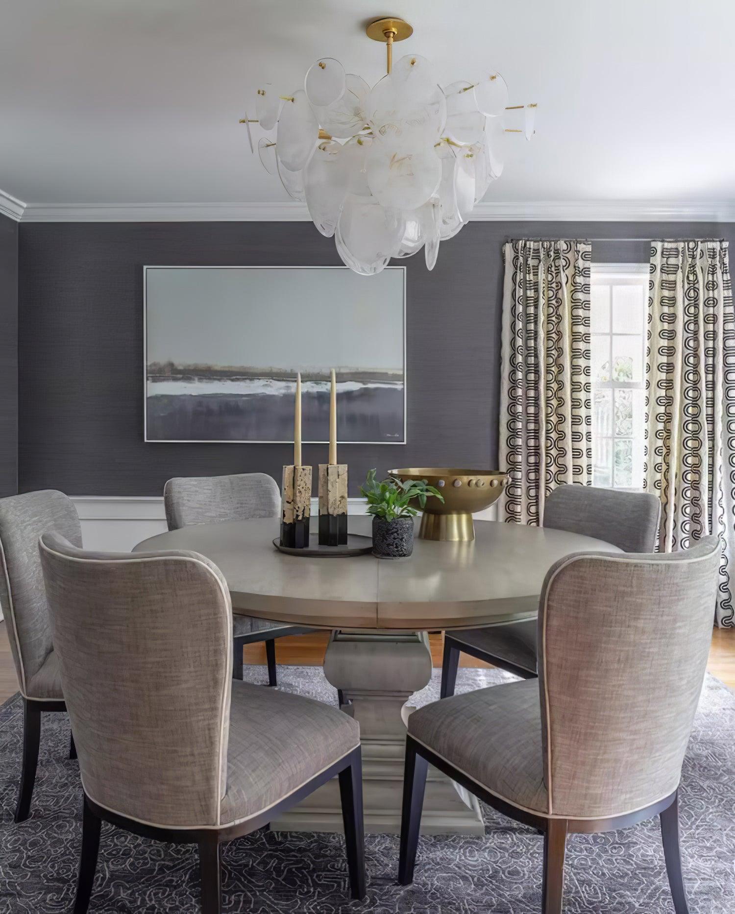 Brass Discs Cascading Chandelier - Cueteks