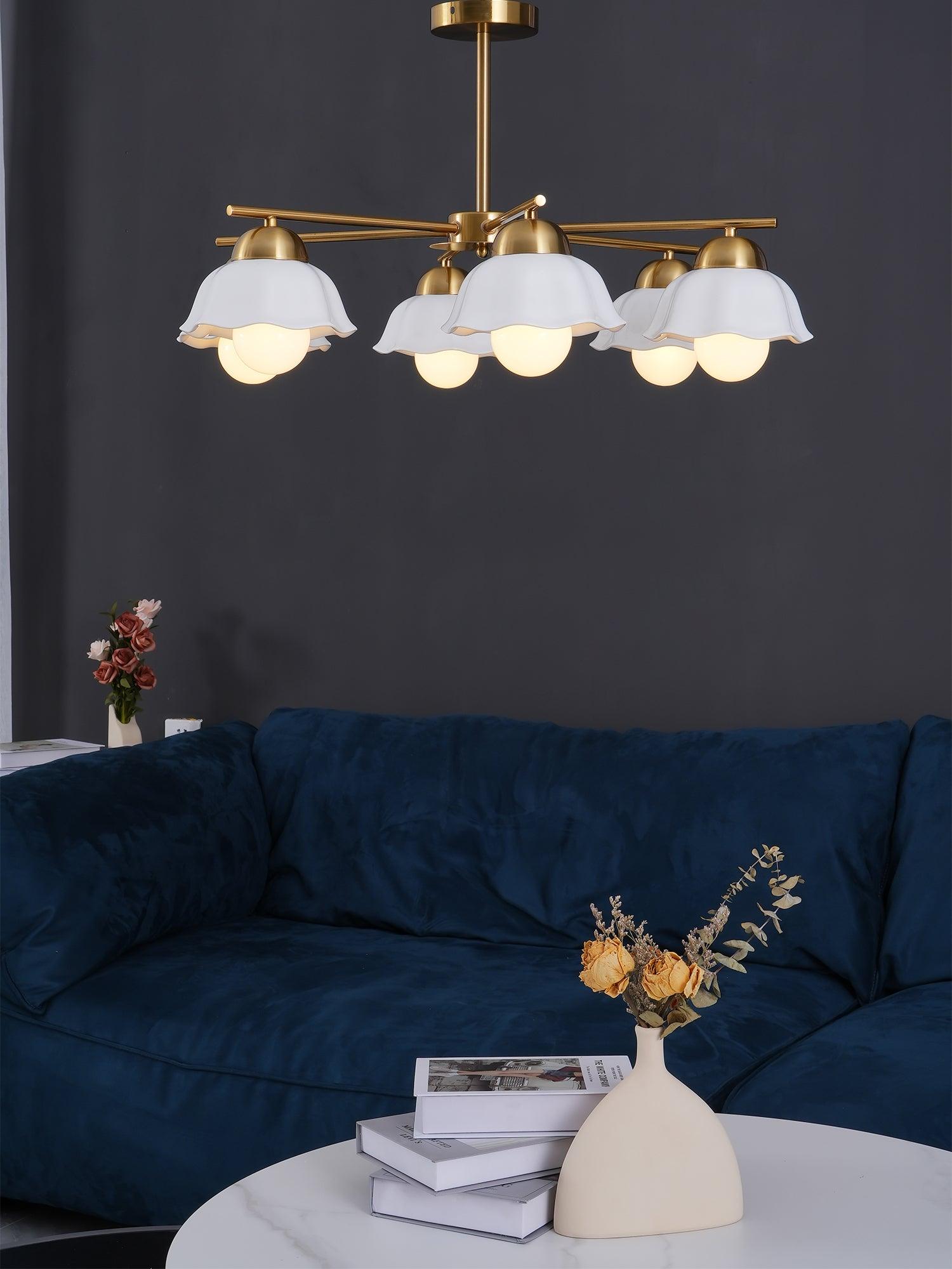 Flower Shade Chandelier - Cueteks