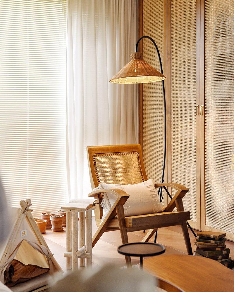 Tana Woven Floor Lamp - Cueteks