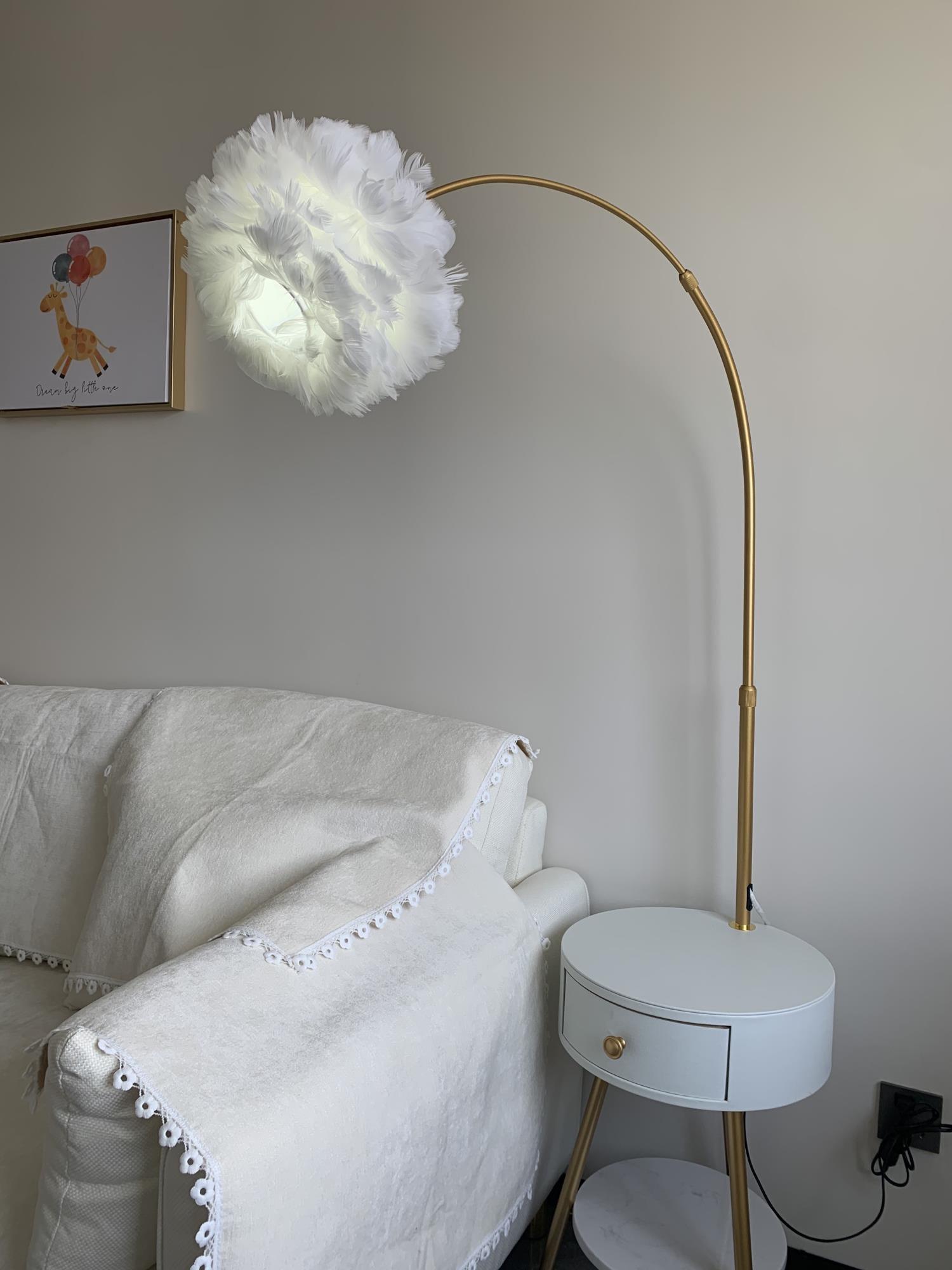 Feather Drawer Floor Lamp - Cueteks