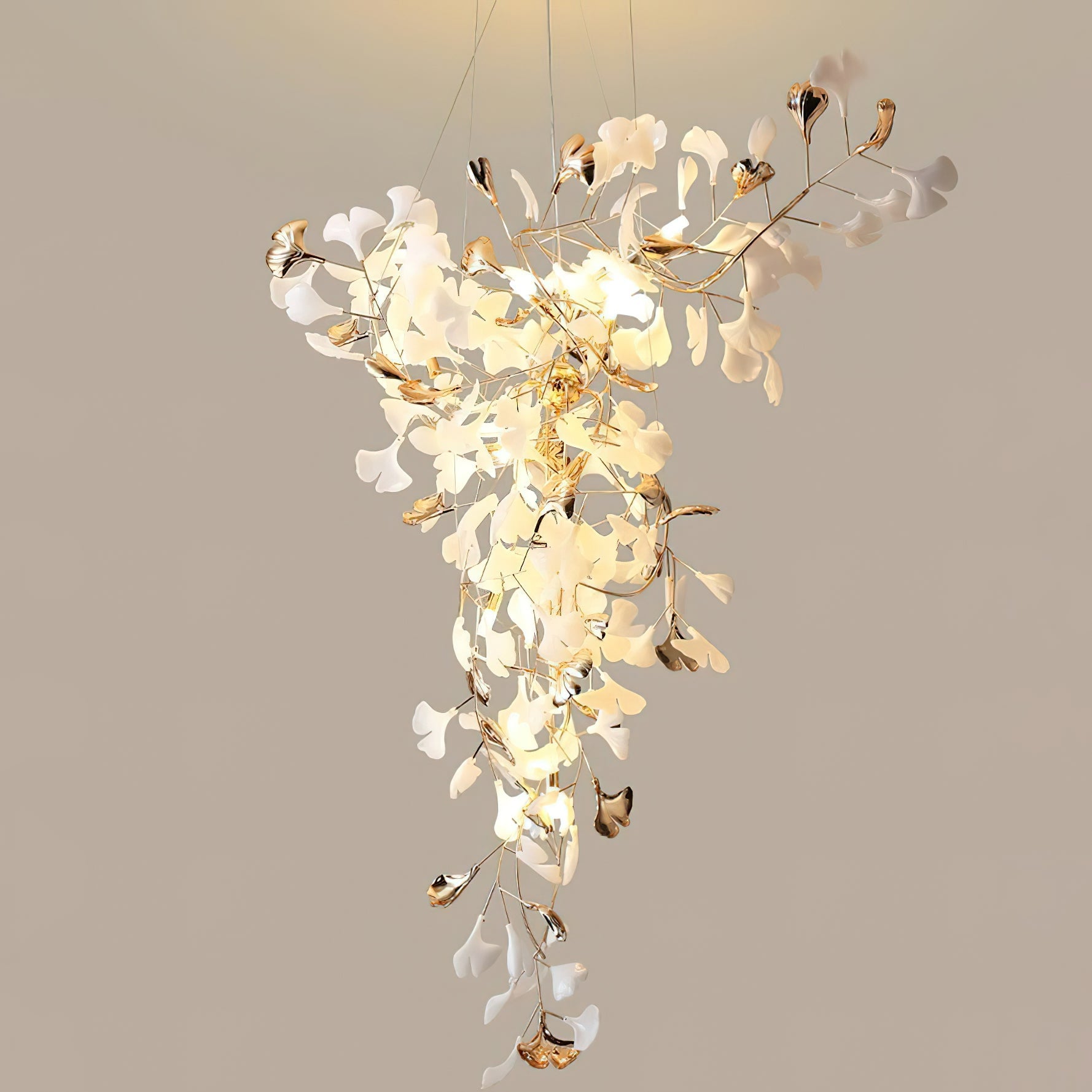 Ginkgo Tip Tlying Chandelier - Cueteks