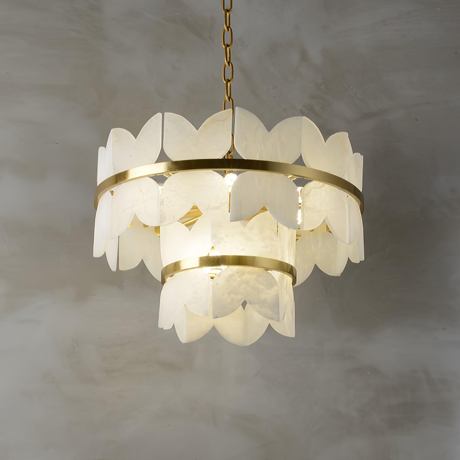 Alabaster Cloudscape Chandelier - Cueteks