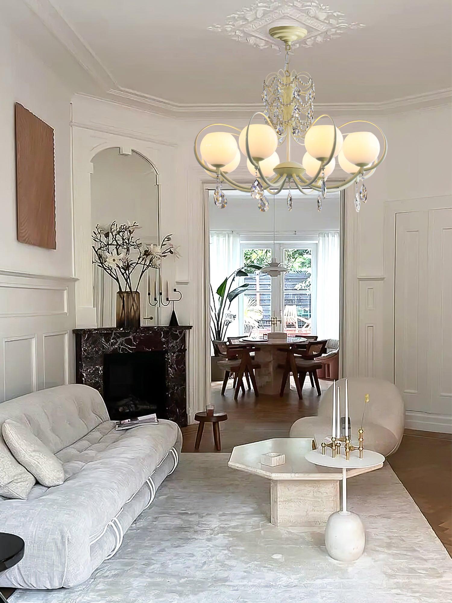 Doria Crystal Chandelier - Cueteks