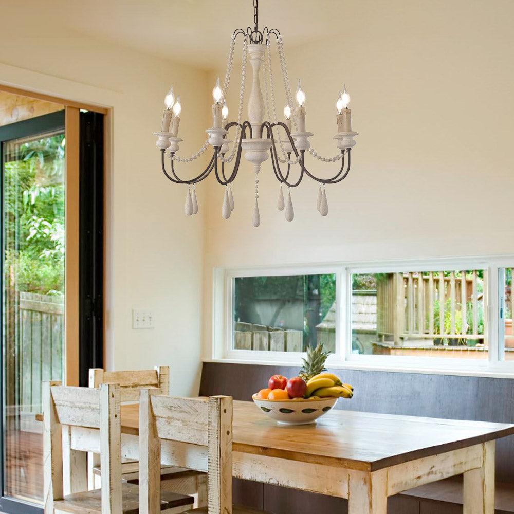 Candle Style Beaded Chandelier - Cueteks