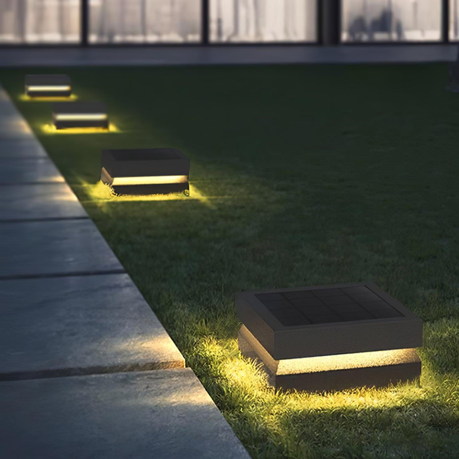 Solar Power Square Post Light - Cueteks