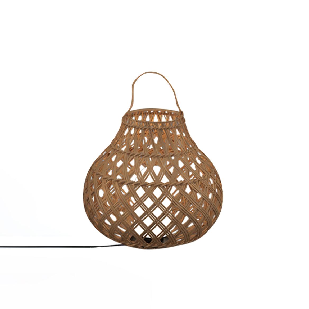 Woven Sphere Solar Lantern Outdoor Lamp - Cueteks