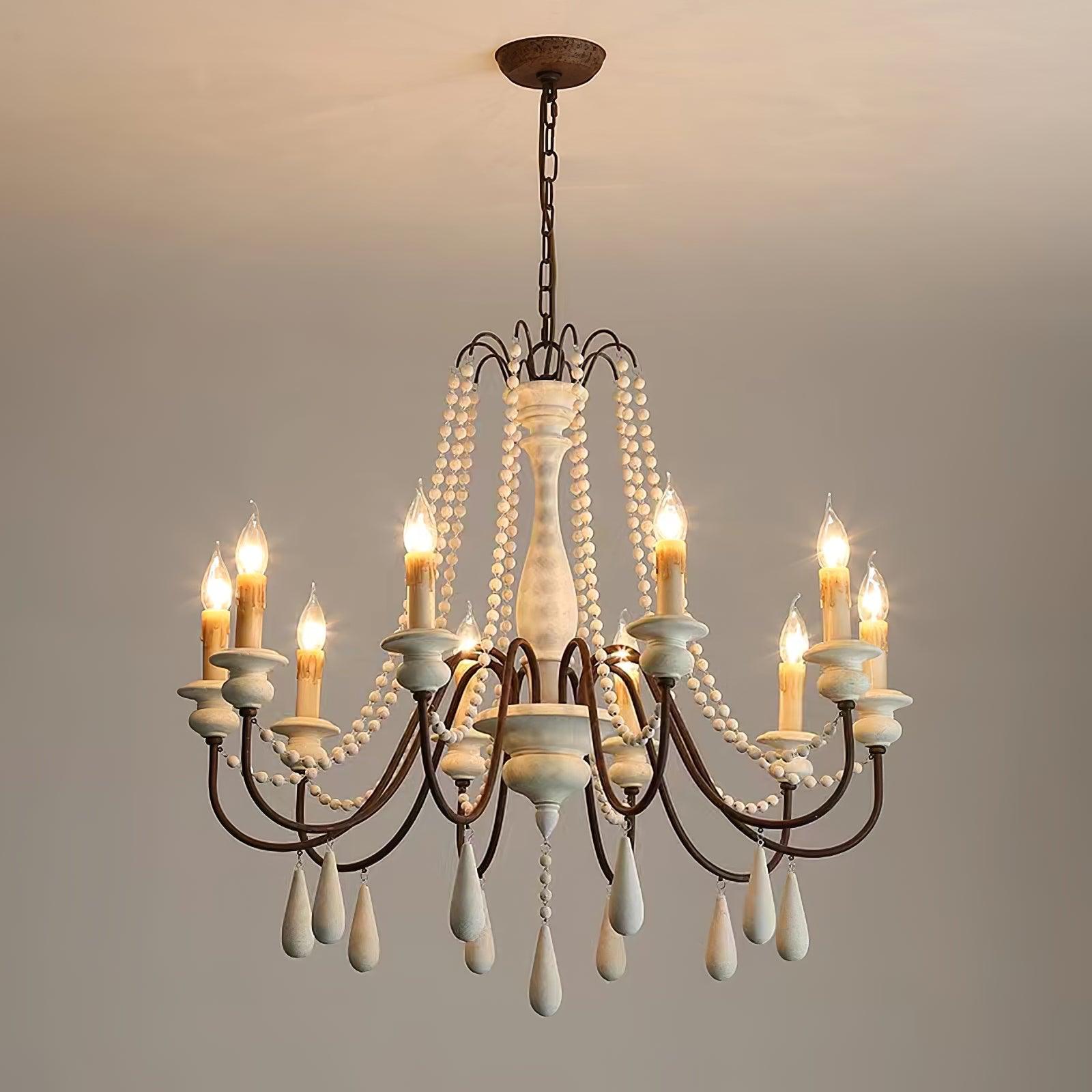 Candle Style Beaded Chandelier - Cueteks