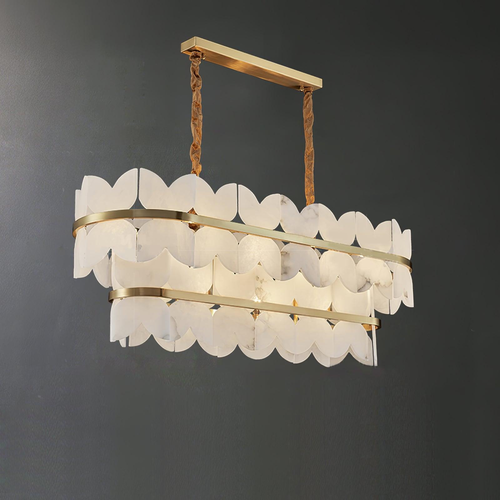 Alabaster Cloudscape Chandelier - Cueteks