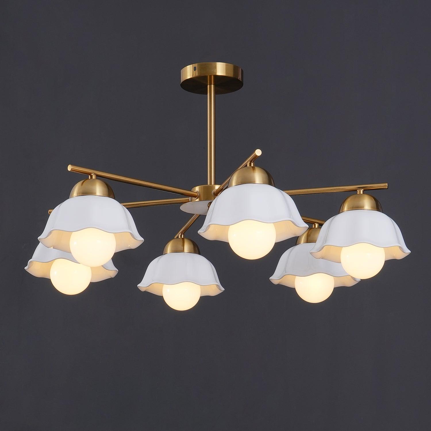 Flower Shade Chandelier - Cueteks