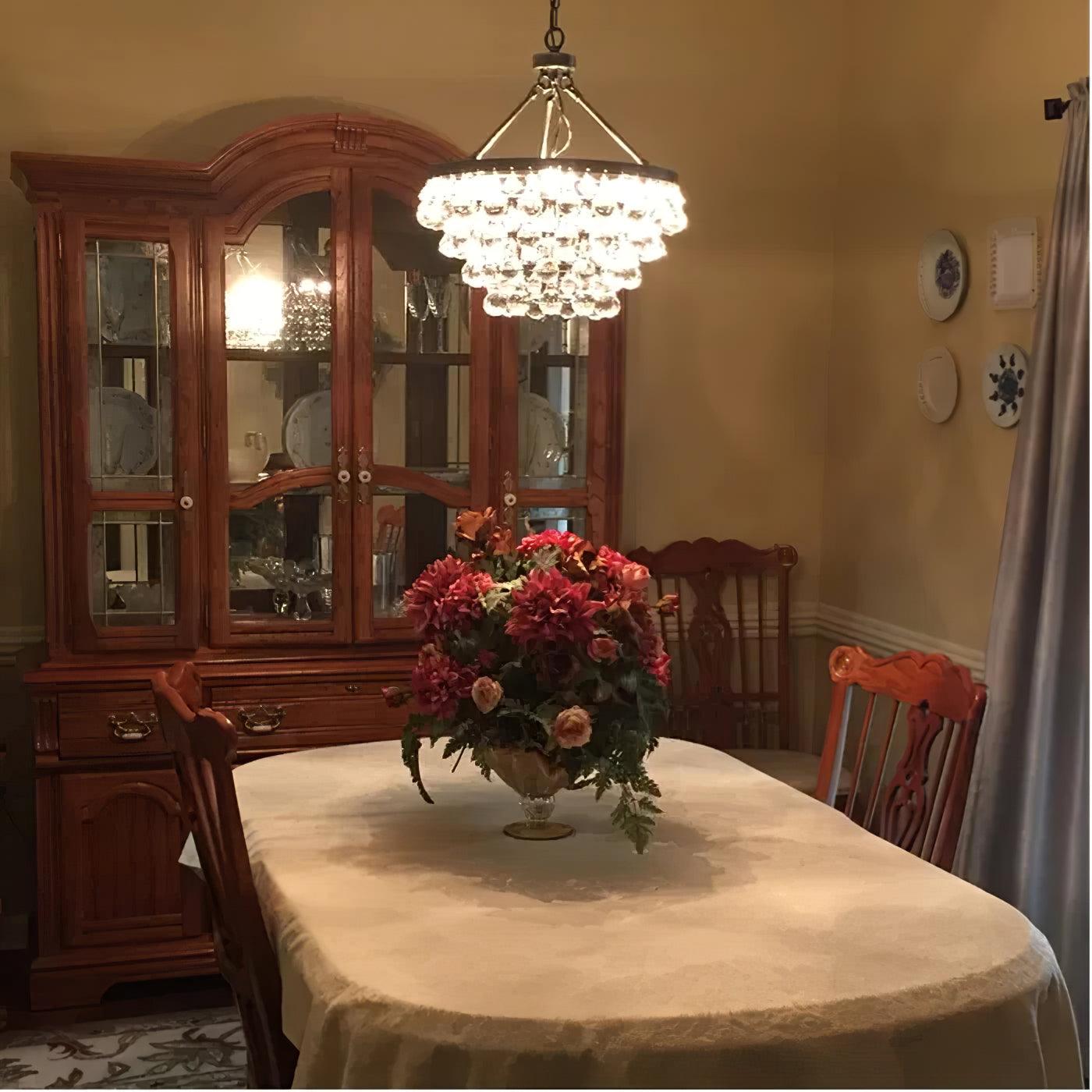 Unique Tiered Crystal Chandelier - Cueteks