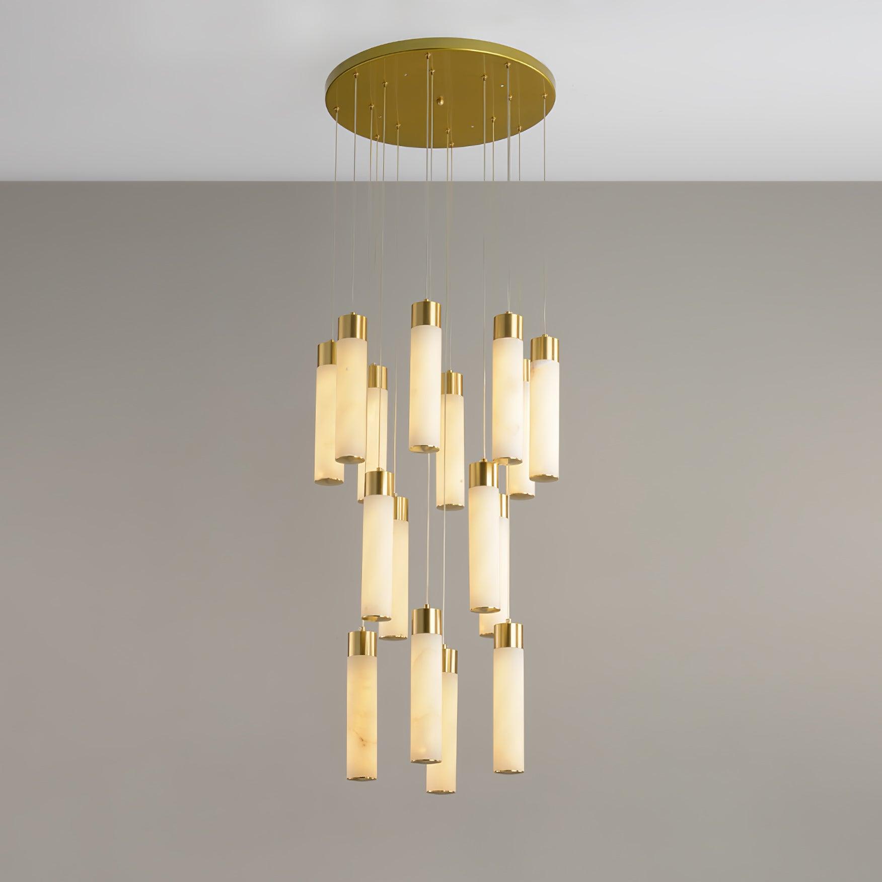 Celestial Alabaster Cascade Chandelier - Cueteks