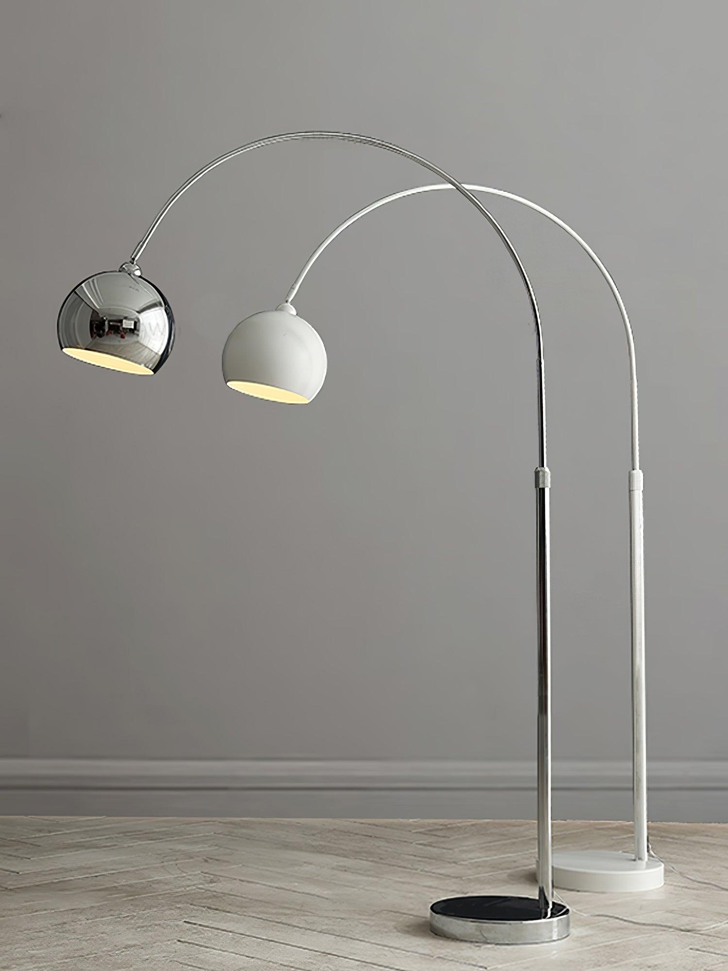 Angler floor lamp