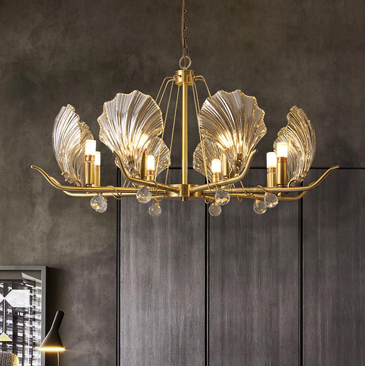 Shell Crystal Chandelier - Cueteks