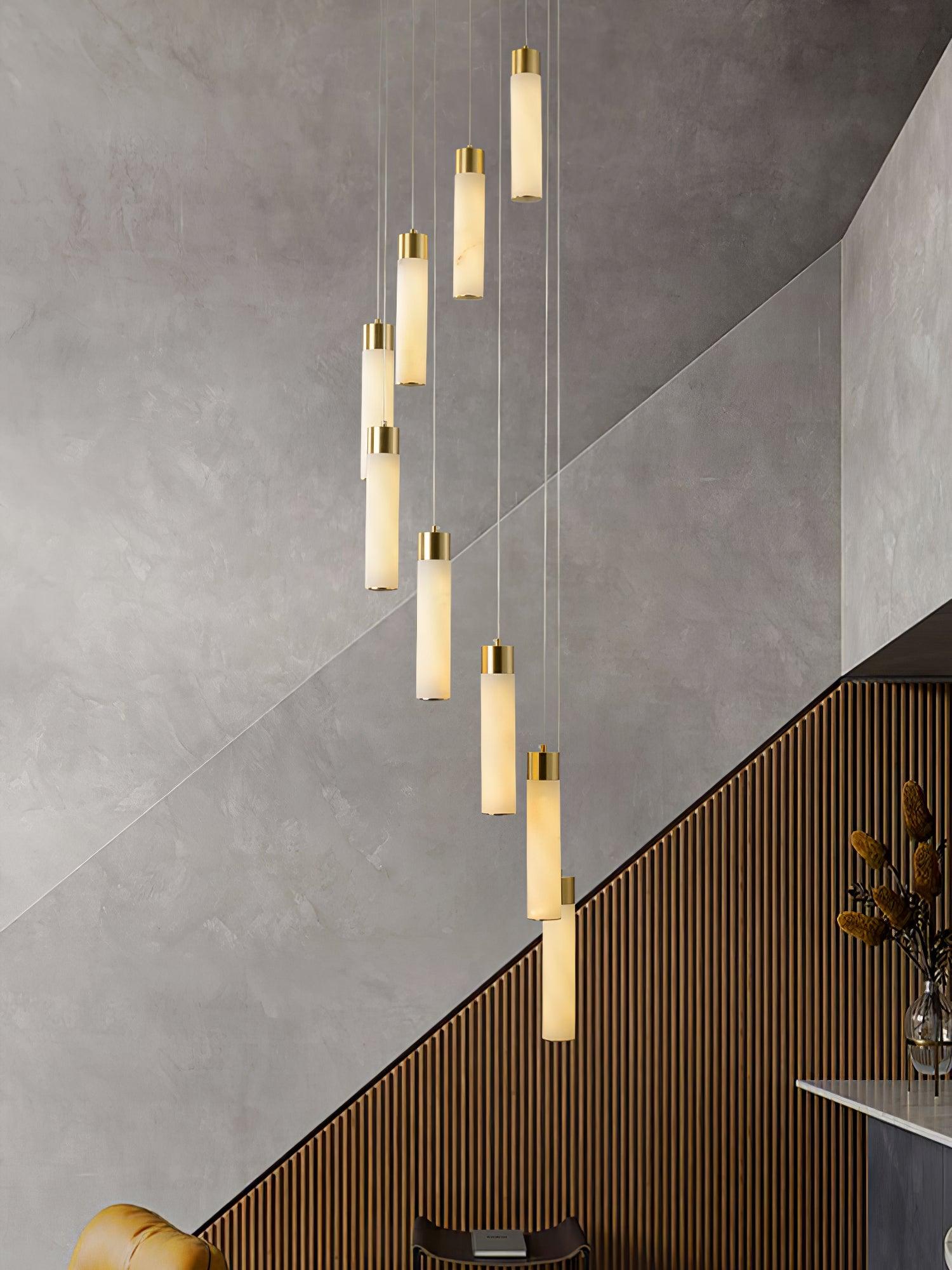 Celestial Alabaster Cascade Chandelier - Cueteks