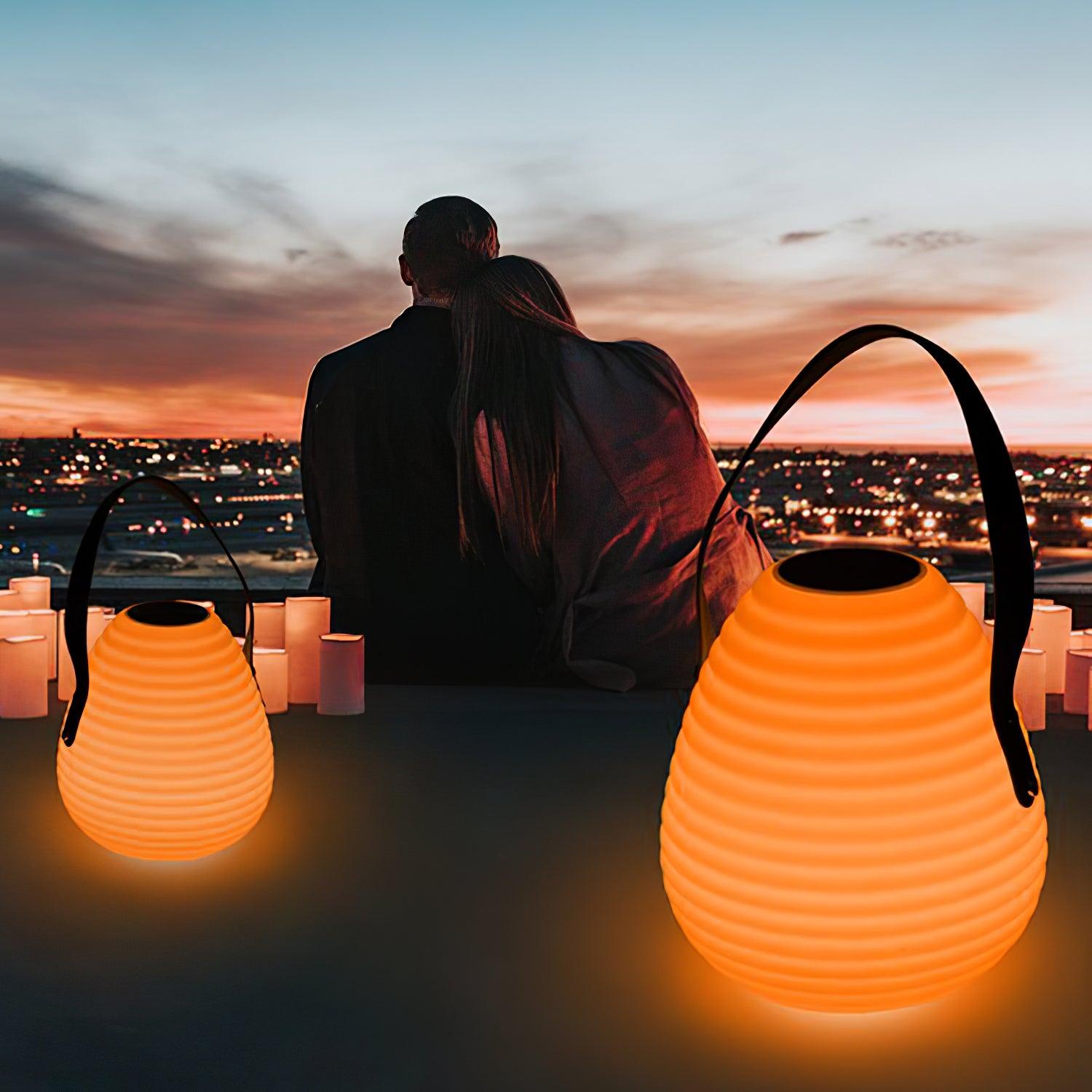 Beehive Solar Lantern Outdoor Lamp - Cueteks