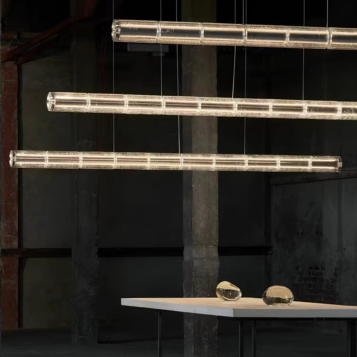 Mcdade Segmented Glass Chandelier - Cueteks