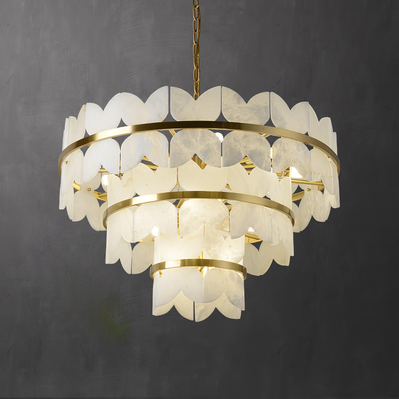 Alabaster Cloudscape Chandelier - Cueteks