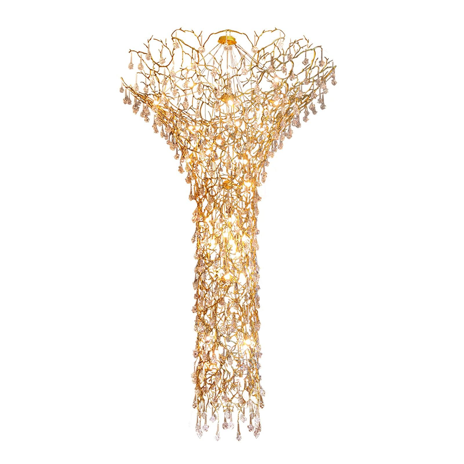 Tree Branch Staircase Chandelier - Cueteks