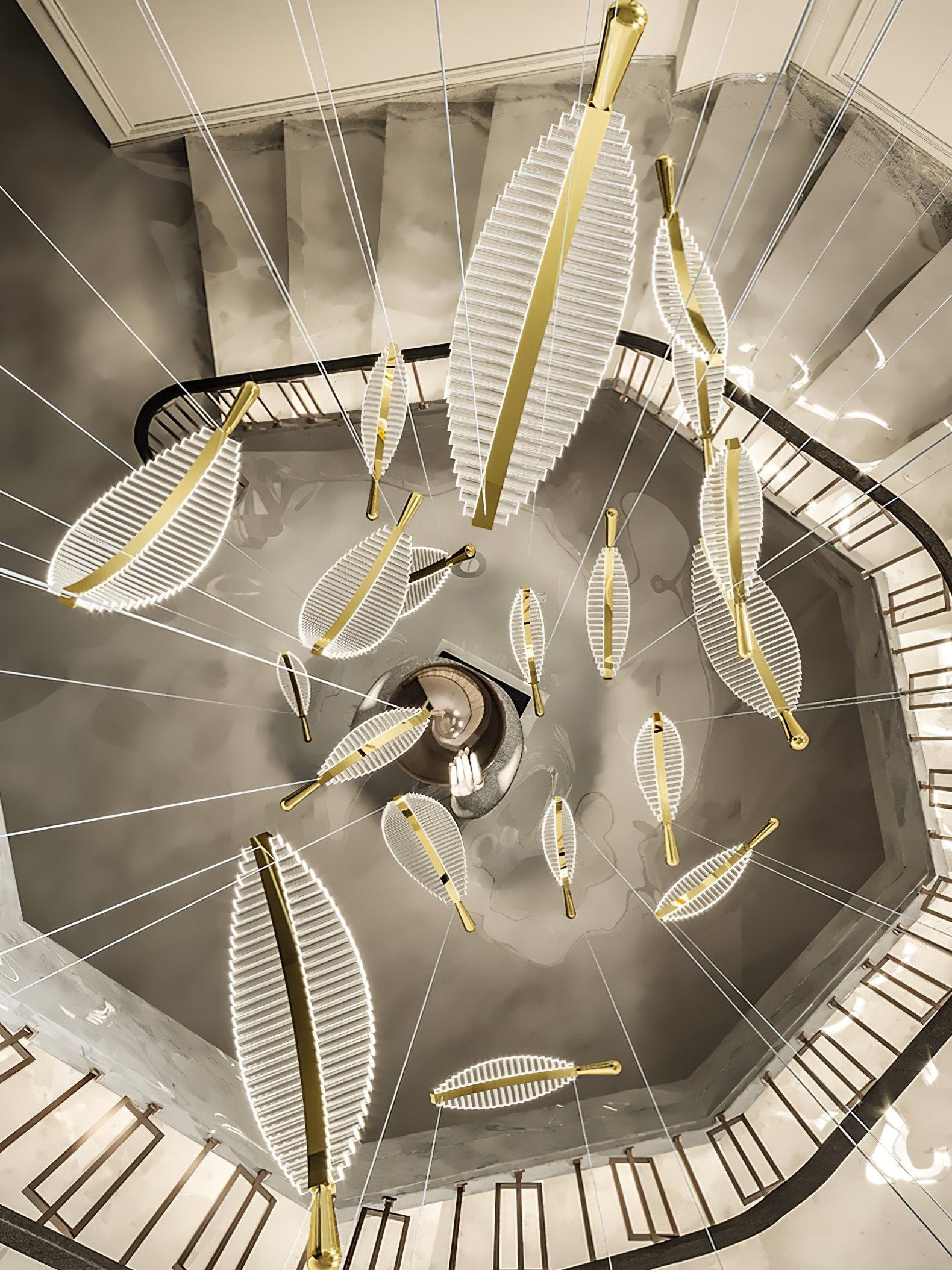Leaf LED Chandelier - Cueteks