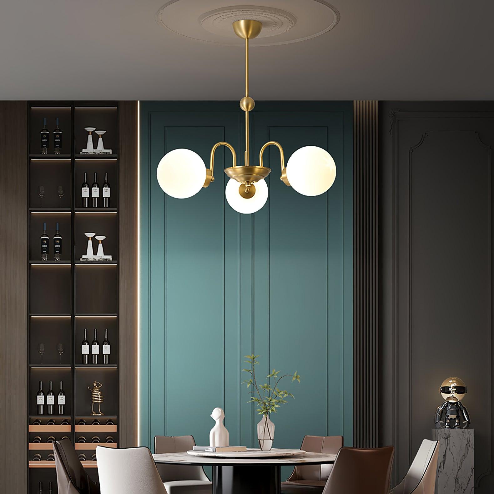 Yisu Brass Chandelier - Cueteks