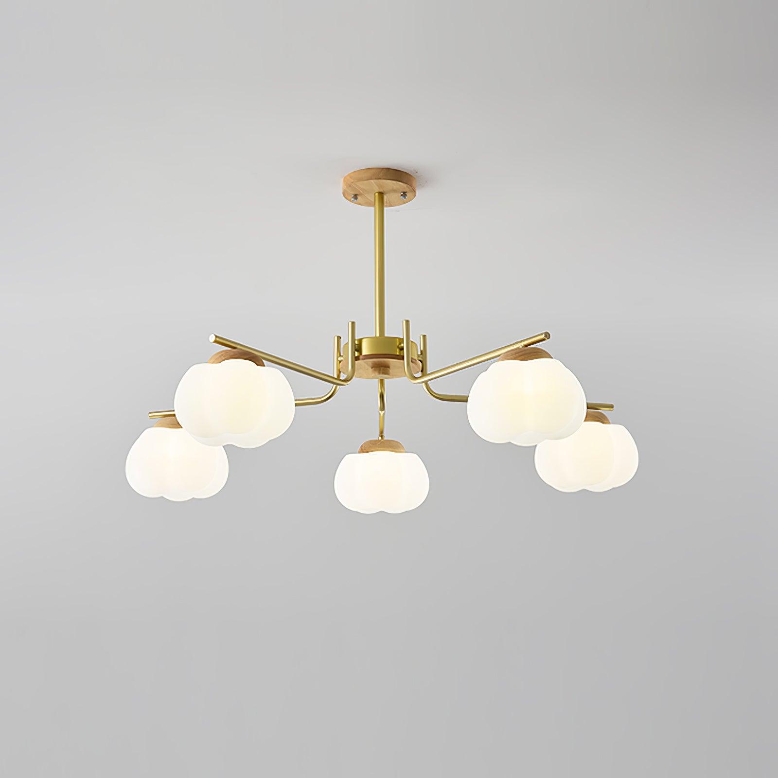Plastic Cotton Balls Chandelier - Cueteks