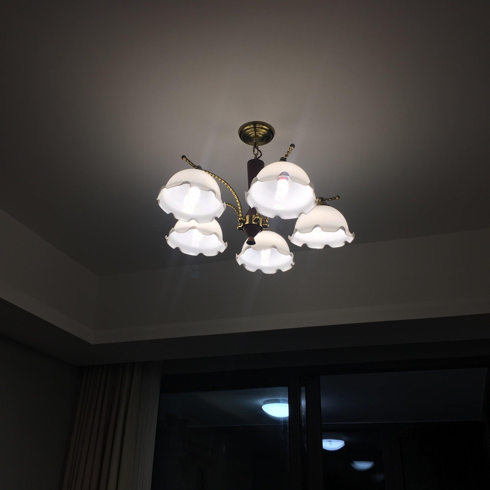 Milky Flower Chandelier - Cueteks