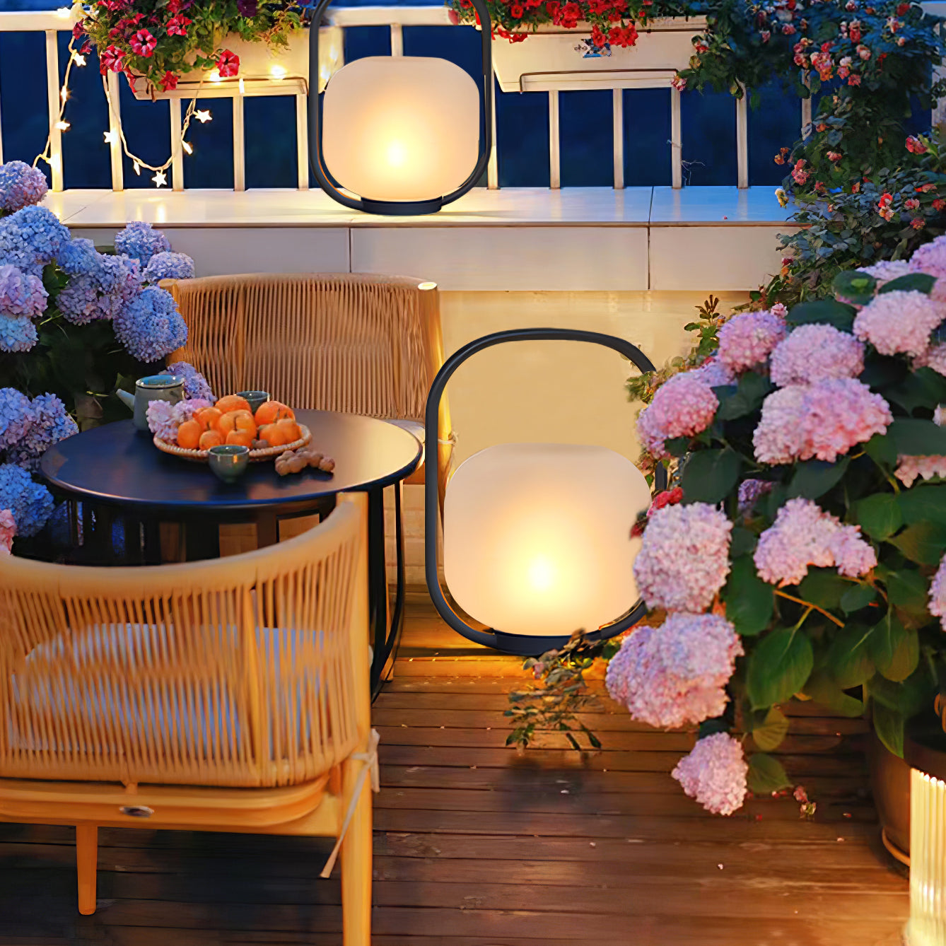 Portable Lantern Outdoor Table Lamp with Solar Panel - Cueteks