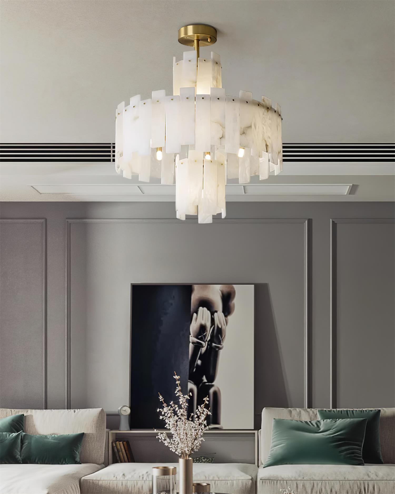 Regina Alabaster Chandelier - Cueteks