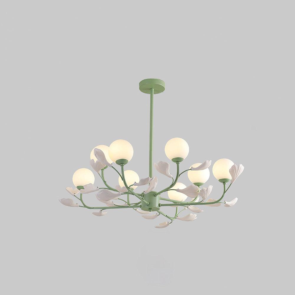 Opal Glass Chandelier - Cueteks