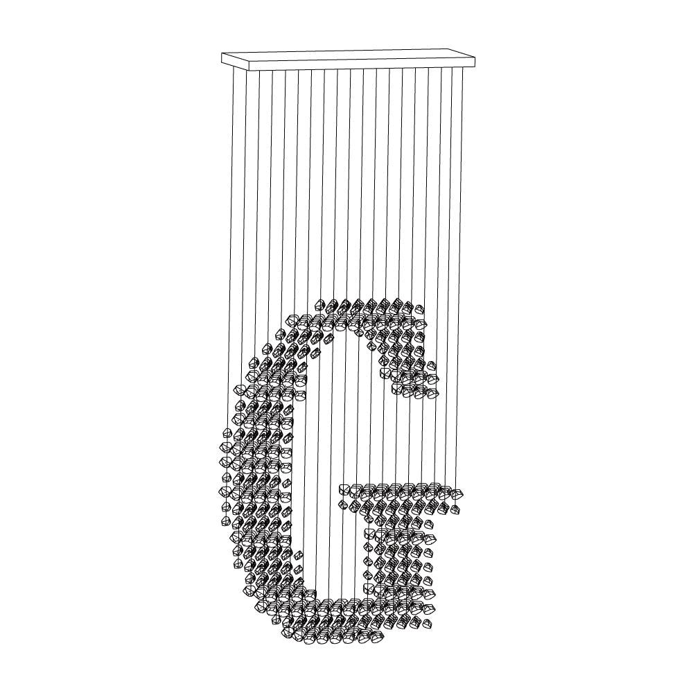Charcoal Chandeliers G - Cueteks