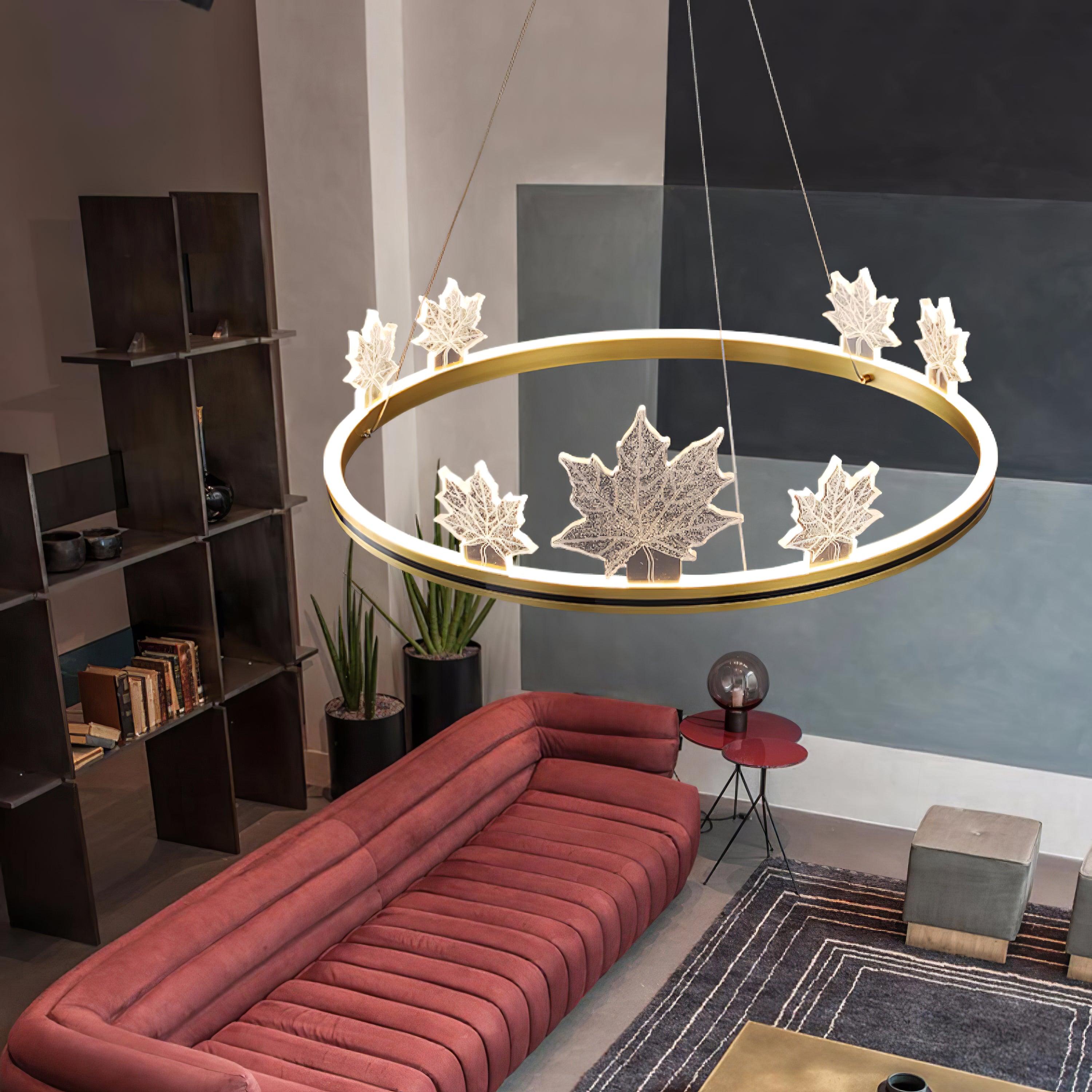 Ion Leaf Chandelier - Cueteks