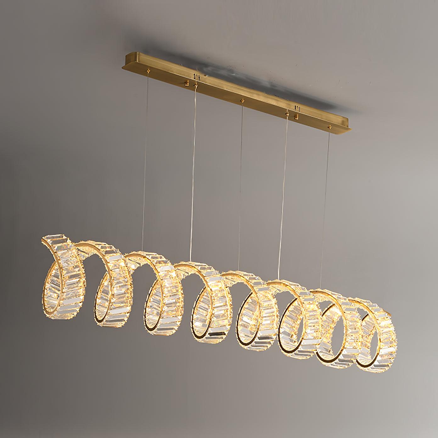 Curved LED Chandelier - Cueteks