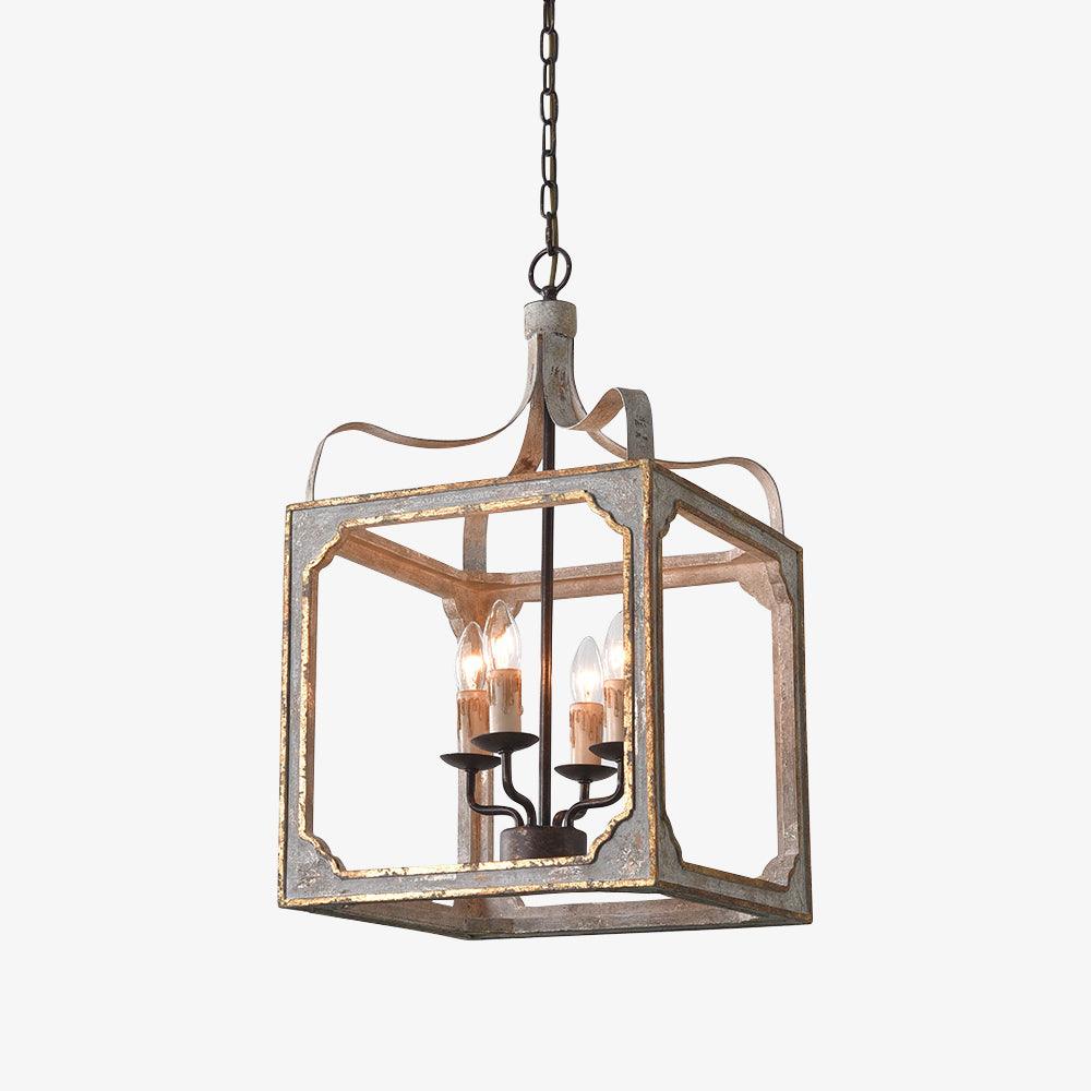 Boho Rustic Cube Chandelier - Cueteks