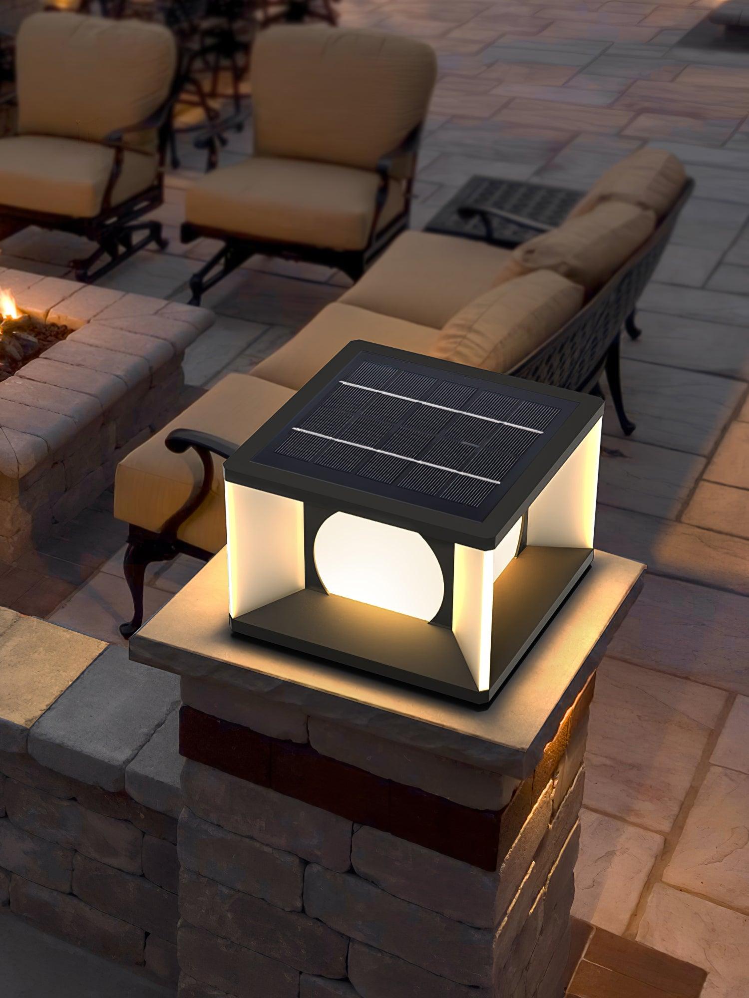 Eclipse Cube Outdoor Post Light - Cueteks