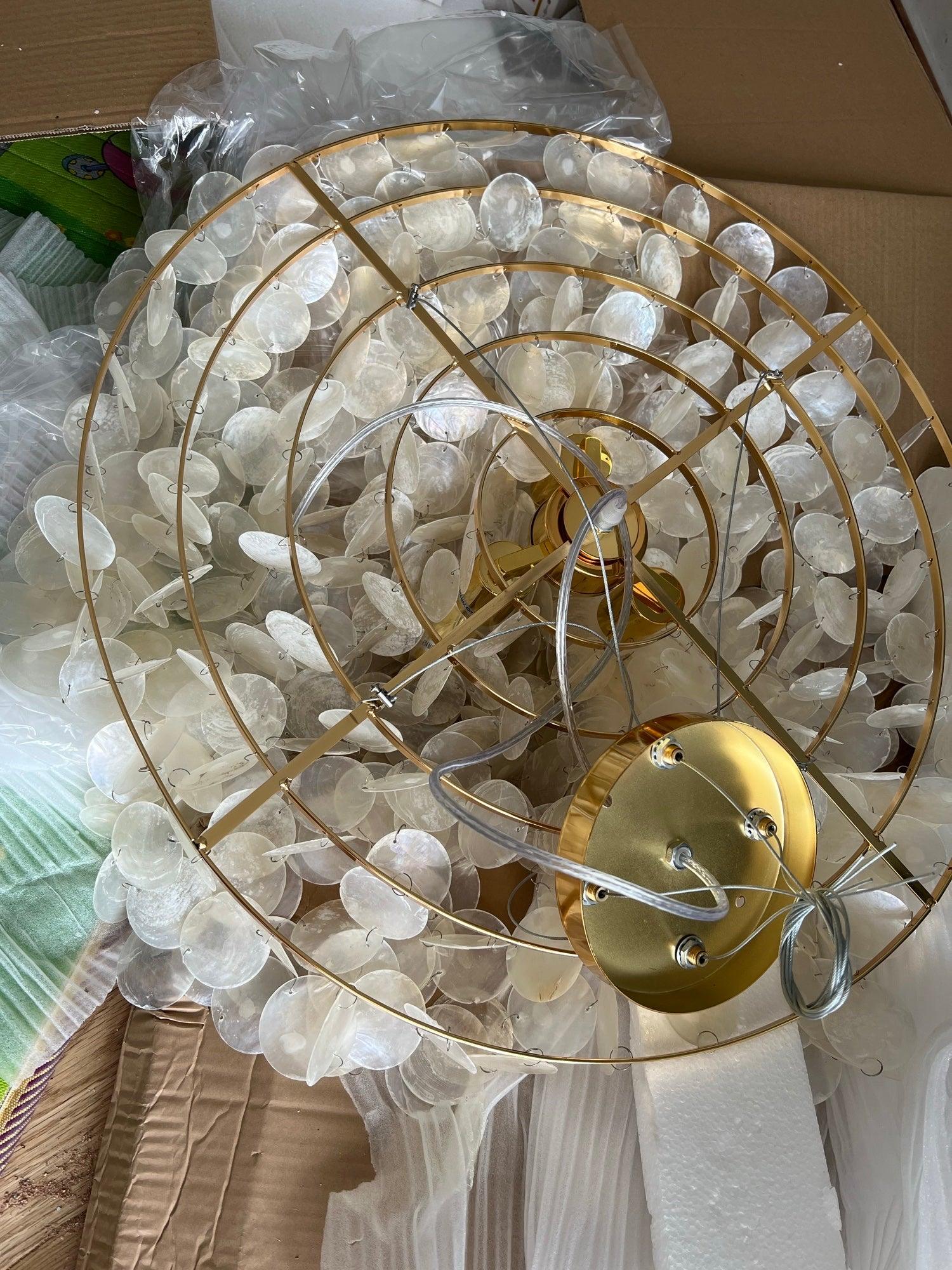 Shell Wind Chime Chandelier - Cueteks