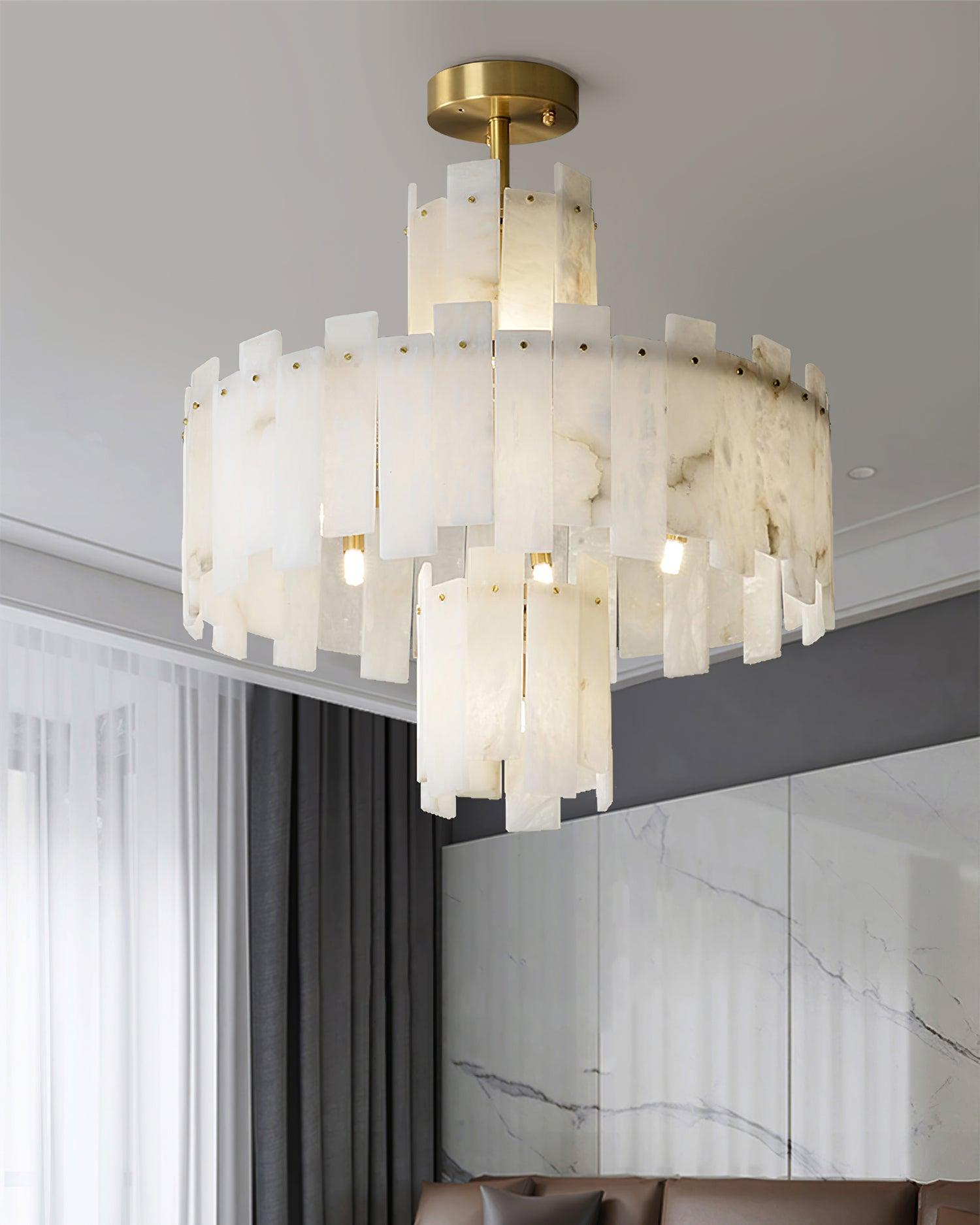 Regina Alabaster Chandelier - Cueteks