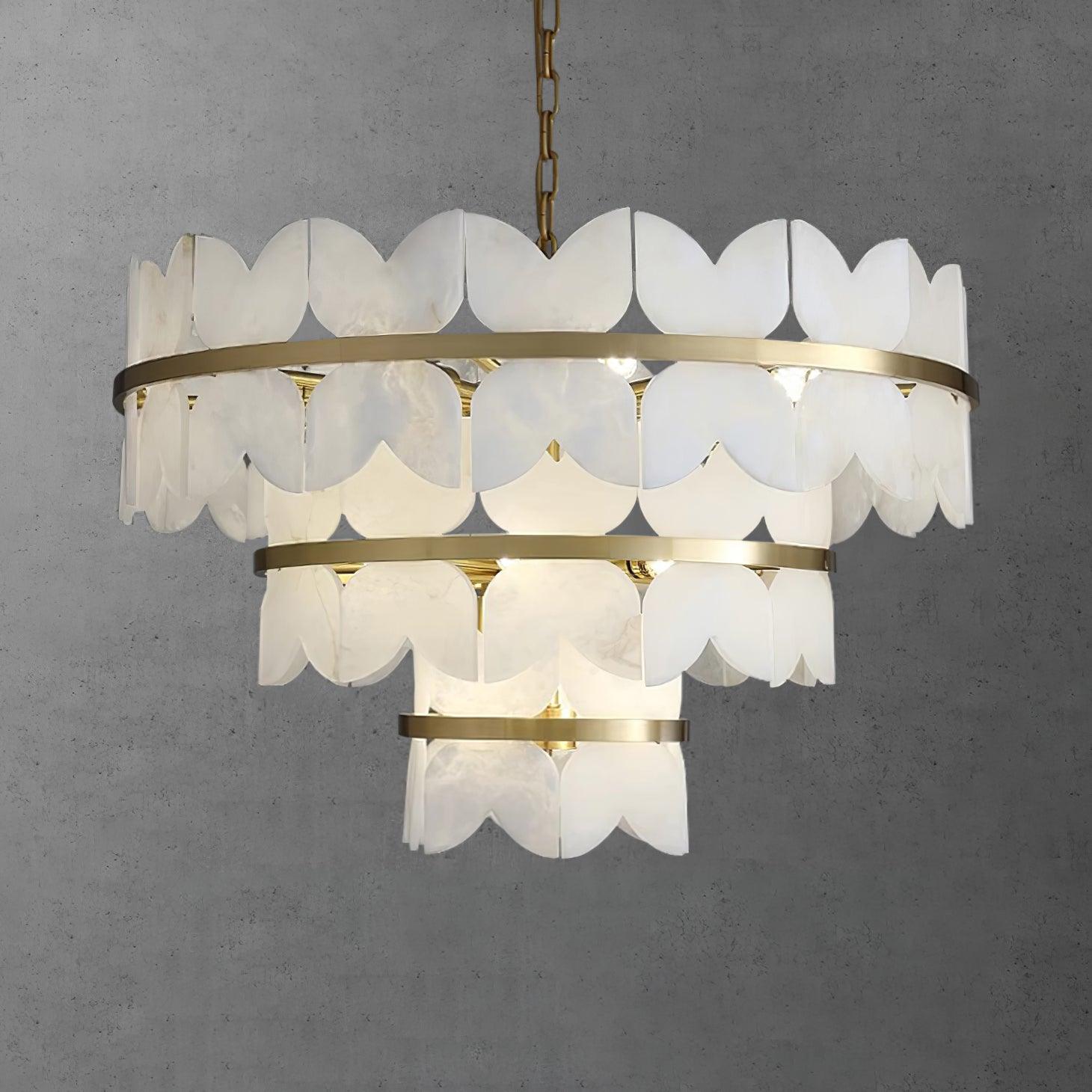 Alabaster Cloudscape Chandelier - Cueteks
