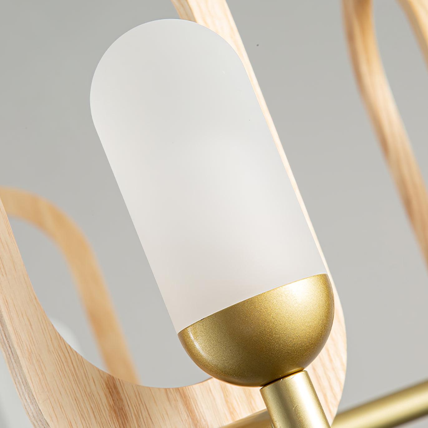 Wood Art Halo Chandelier - Cueteks