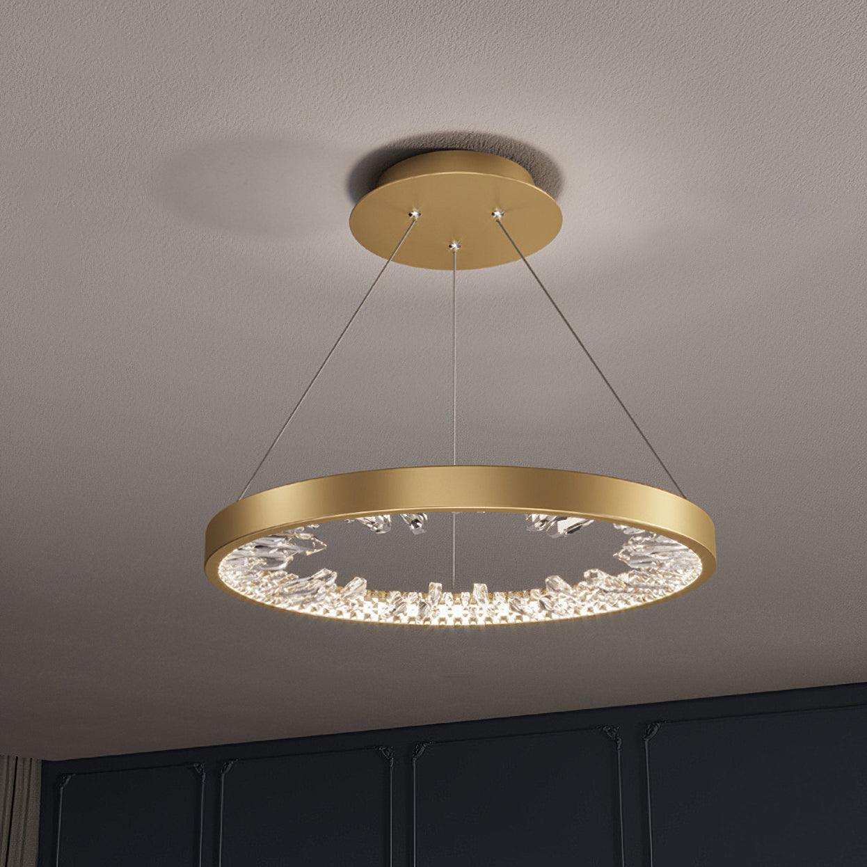 Luxury Circle Crystal Chandelier - Cueteks