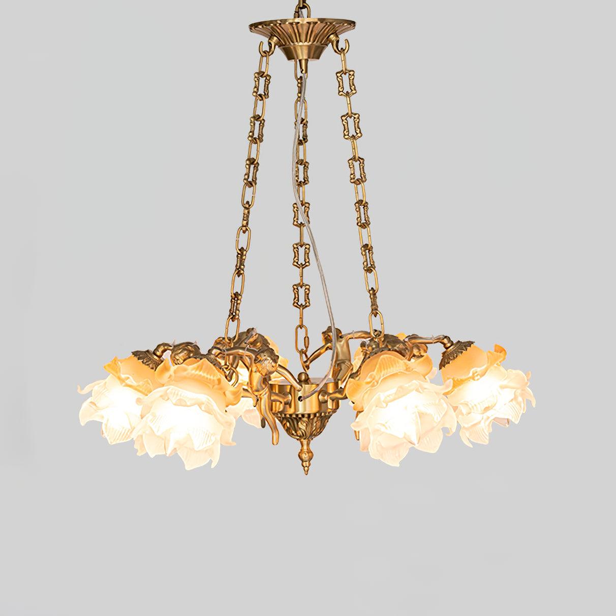 Putti Statuettes Brass Suspension - Cueteks