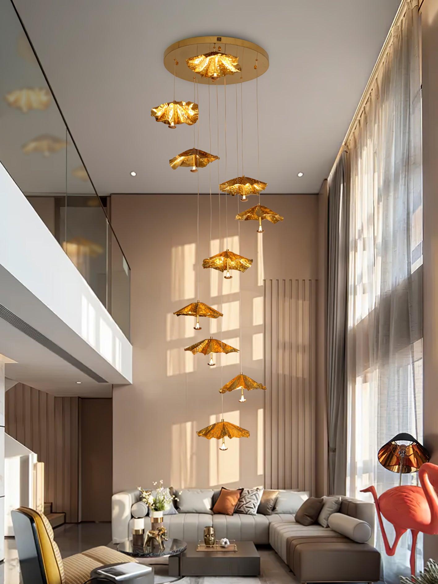 Livra Leaf Chandelier - Cueteks