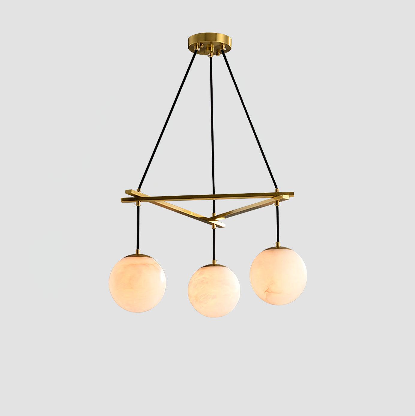 Miira Alabaster Chandelier - Cueteks